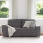 vidaXL Διθέσιος Καναπές Γκρι 180x81x84 εκ. από Συνθετικό Δέρμα