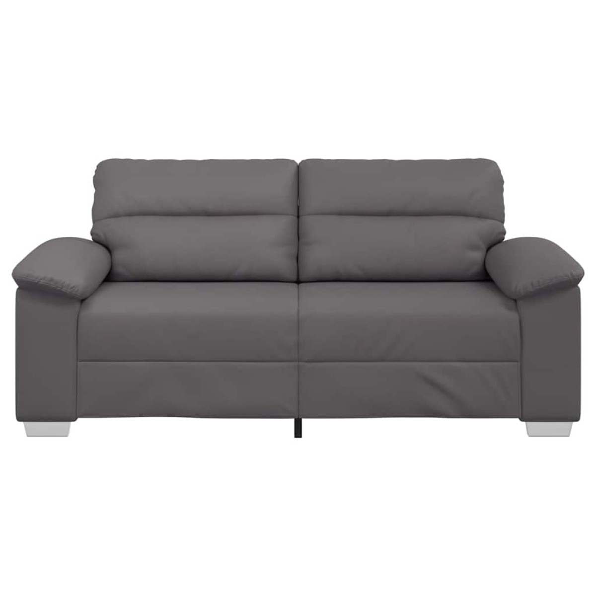 vidaXL Διθέσιος Καναπές Γκρι 180x81x84 εκ. από Συνθετικό Δέρμα