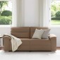 vidaXL Διθέσιος Καναπές Cappuccino 180x81x84 εκ. από Συνθετικό Δέρμα