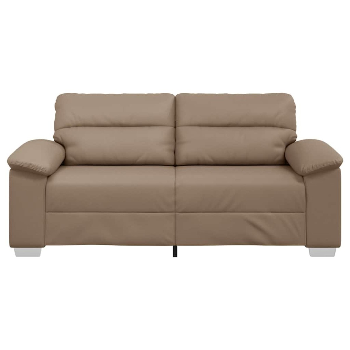 vidaXL Διθέσιος Καναπές Cappuccino 180x81x84 εκ. από Συνθετικό Δέρμα