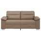 vidaXL Διθέσιος Καναπές Cappuccino 180x81x84 εκ. από Συνθετικό Δέρμα
