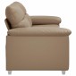 vidaXL Διθέσιος Καναπές Cappuccino 180x81x84 εκ. από Συνθετικό Δέρμα