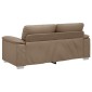 vidaXL Διθέσιος Καναπές Cappuccino 180x81x84 εκ. από Συνθετικό Δέρμα