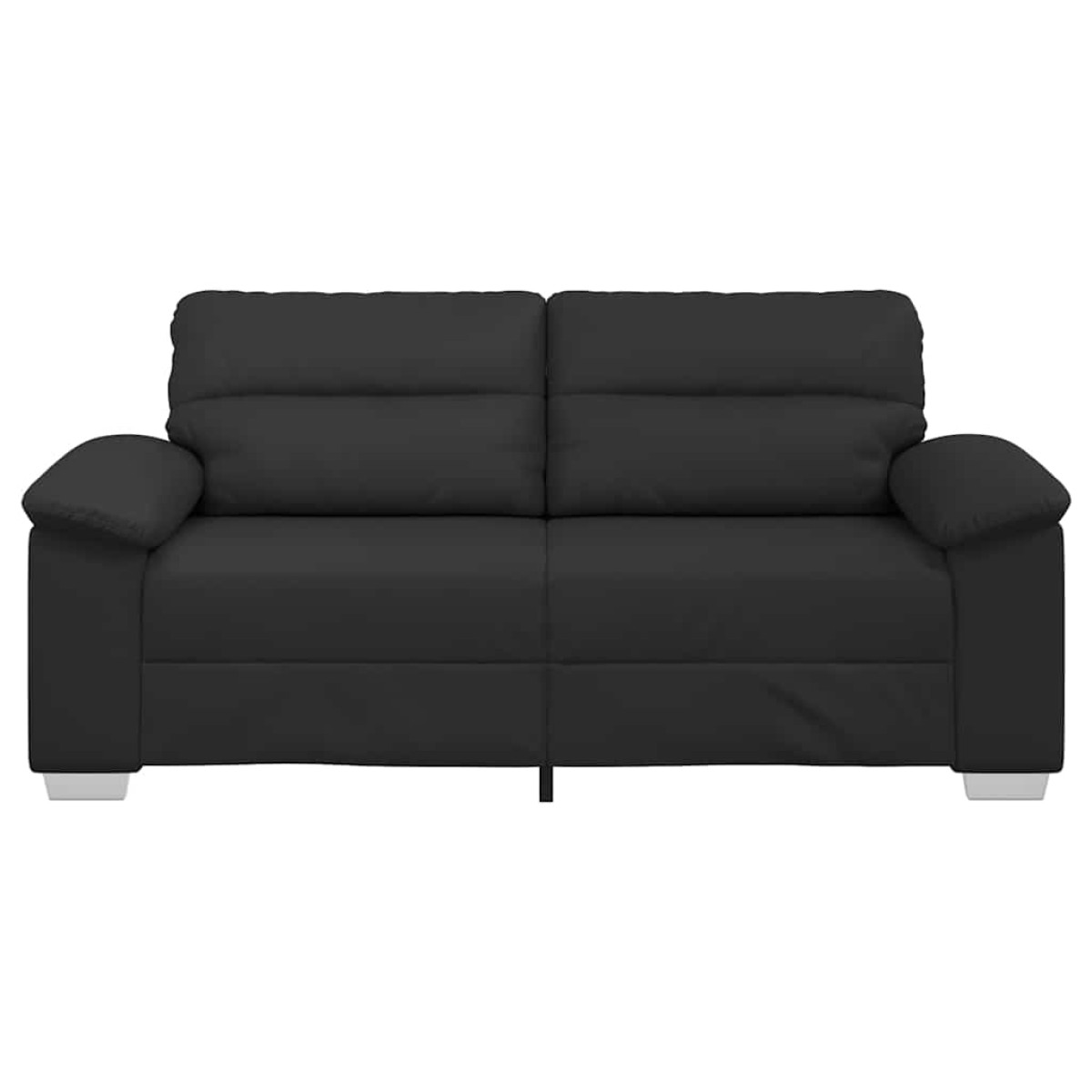 vidaXL Διθέσιος Καναπές Μαύρος 180x81x84 εκ. από Συνθετικό Δέρμα