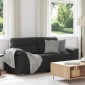 vidaXL Διθέσιος Καναπές Μαύρος 180x81x84 εκ. από Συνθετικό Δέρμα
