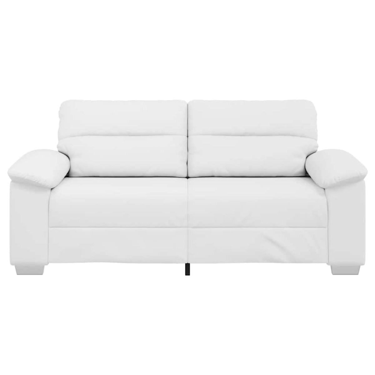vidaXL Διθέσιος Καναπές Λευκός 180x81x84 εκ. από Συνθετικό Δέρμα