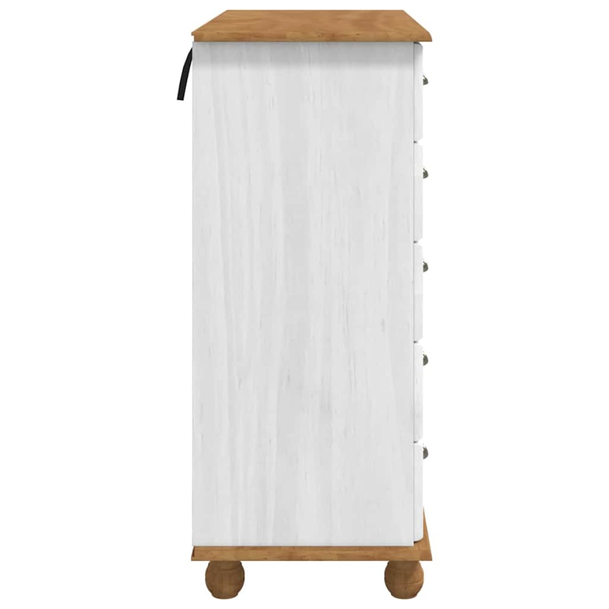 vidaXL Συρταριέρα ASKIM Λευκό 91 x 40 x 95,5 εκ. Στερεά ξυλεία πεύκου