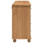 vidaXL Συρταριέρα ASKIM Καφέ 79 x 40 x 133,5 εκ Στερεά ξυλεία πεύκου