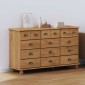 vidaXL Συρταριέρα ASKIM Καφέ 79 x 40 x 133,5 εκ Στερεά ξυλεία πεύκου