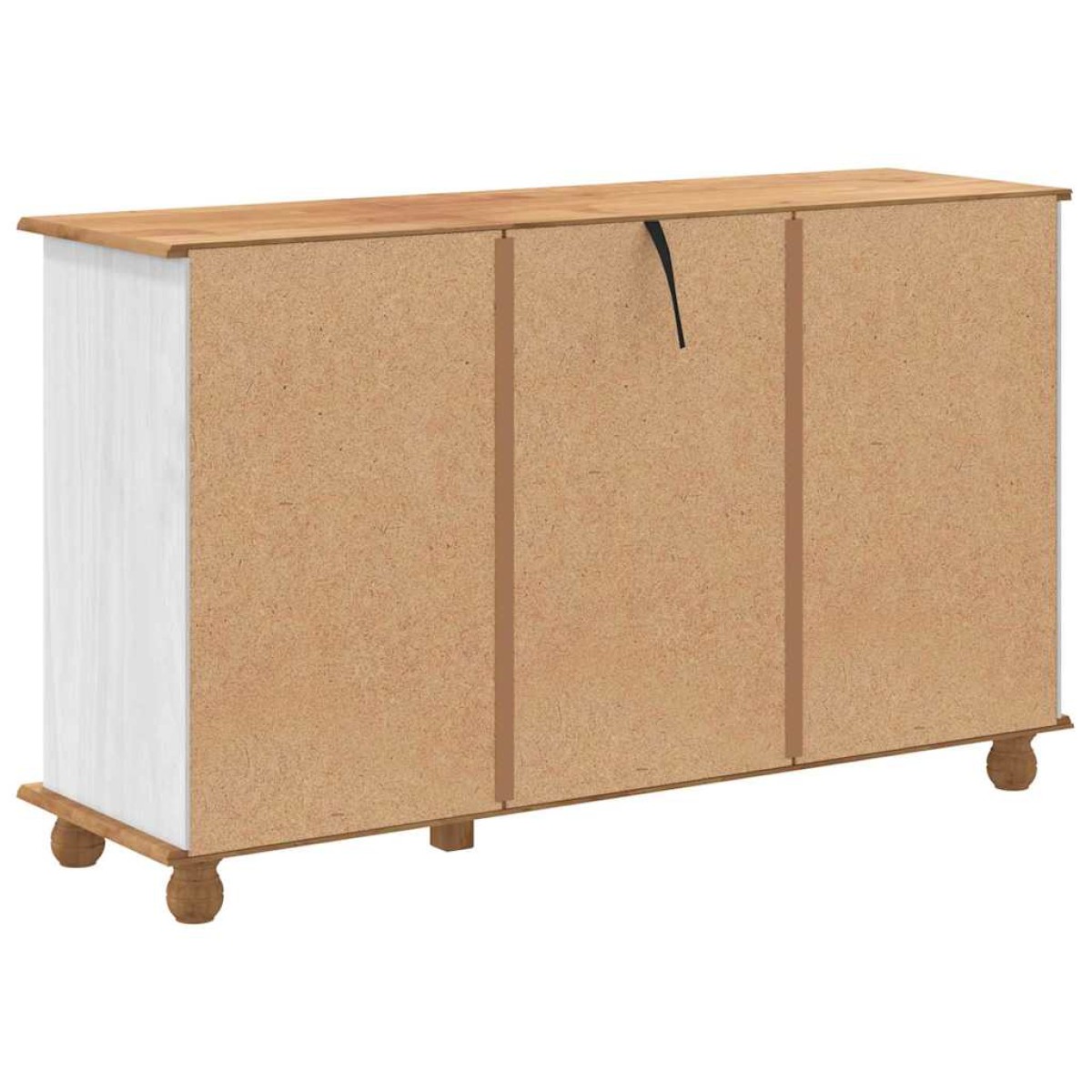 vidaXL Συρταριέρα ASKIM Λευκό 79 x 40 x 133,5 εκ Στερεά ξυλεία πεύκου