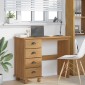 vidaXL Γραφείο γραφής ASKIM Καφέ 95 x 40 x 75 εκ. Στερεά ξυλεία πεύκου