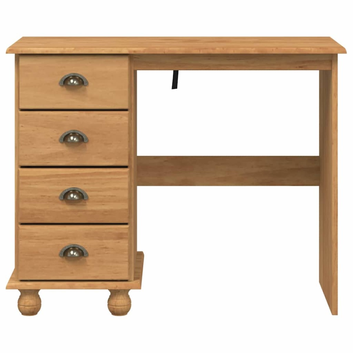 vidaXL Γραφείο γραφής ASKIM Καφέ 95 x 40 x 75 εκ. Στερεά ξυλεία πεύκου