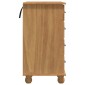 vidaXL Γραφείο γραφής ASKIM Καφέ 95 x 40 x 75 εκ. Στερεά ξυλεία πεύκου