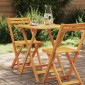 vidaXL Τραπέζι Κήπου Φυσικό 60 x 60 x 72 cm Στερεό Ξύλο Ακακίας
