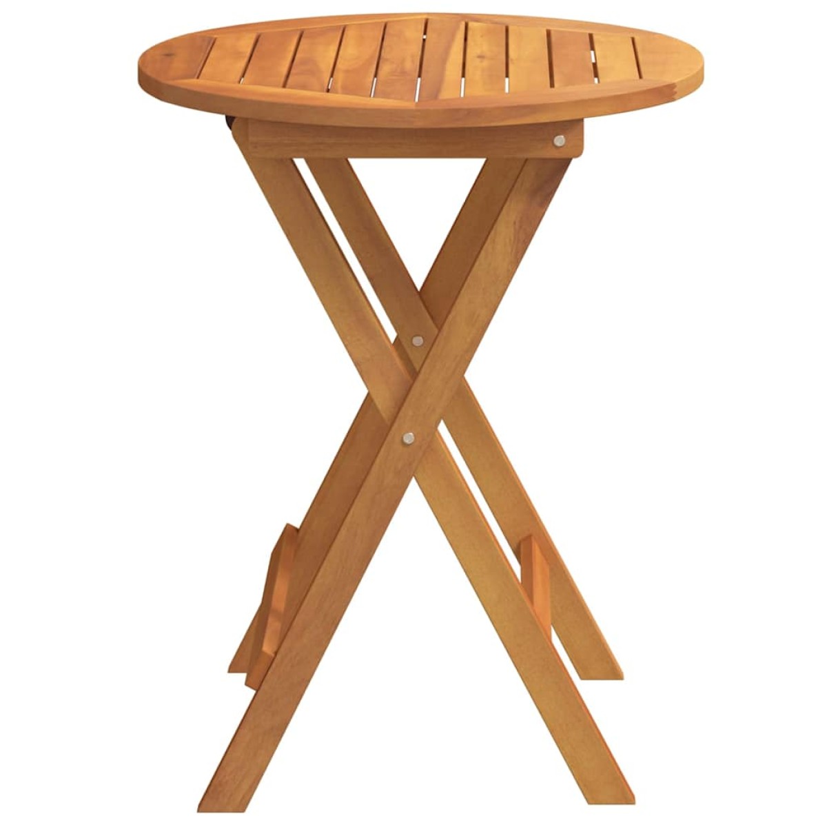 vidaXL Τραπέζι Κήπου Φυσικό 60 x 60 x 72 cm Στερεό Ξύλο Ακακίας