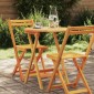 vidaXL Τραπέζι Κήπου Φυσικό 60 x 60 x 72 cm Στερεό Ξύλο Ακακίας