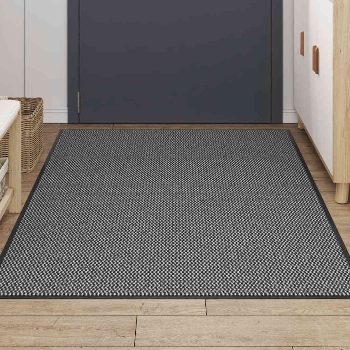 vidaXL Πατάκι Πόρτας Ανθρακί 115x200 εκ.