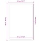 vidaXL Πατάκι Πόρτας Μπλε 40x60 εκ.