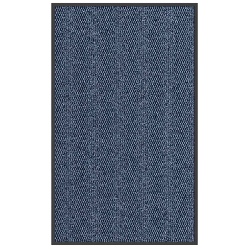 vidaXL Χαλάκι πόρτας μπλε 90x150 cm