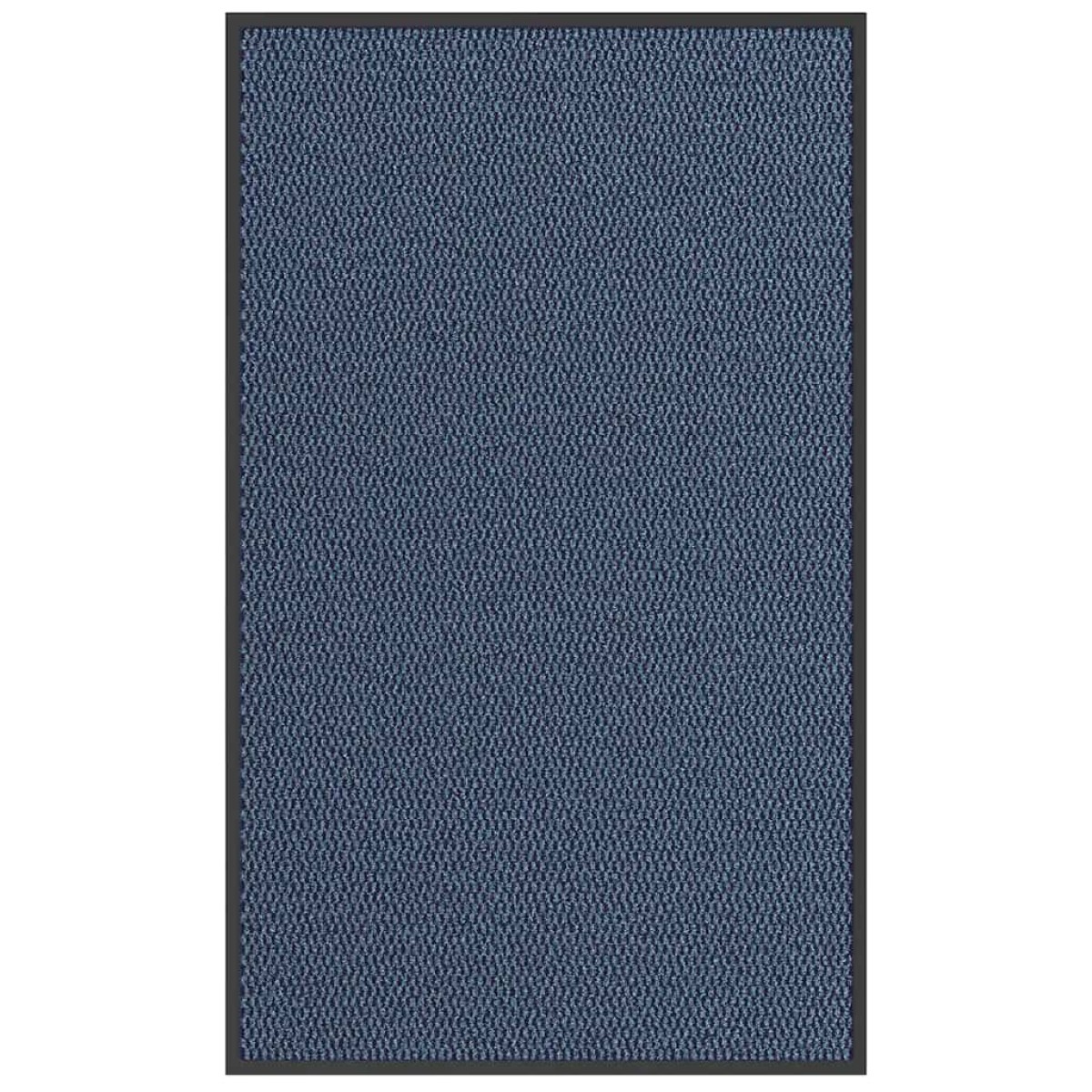vidaXL Χαλάκι πόρτας μπλε 90x150 cm
