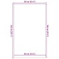 vidaXL Χαλάκι πόρτας μπλε 90x150 cm
