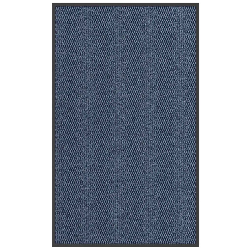 vidaXL Χαλάκι πόρτας μπλε 90x150 cm