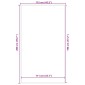 vidaXL Στρώμα πόρτας μπλε 115x200 cm