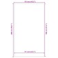 vidaXL Πατάκι Εισόδου Καφέ 115 x 200 εκ.