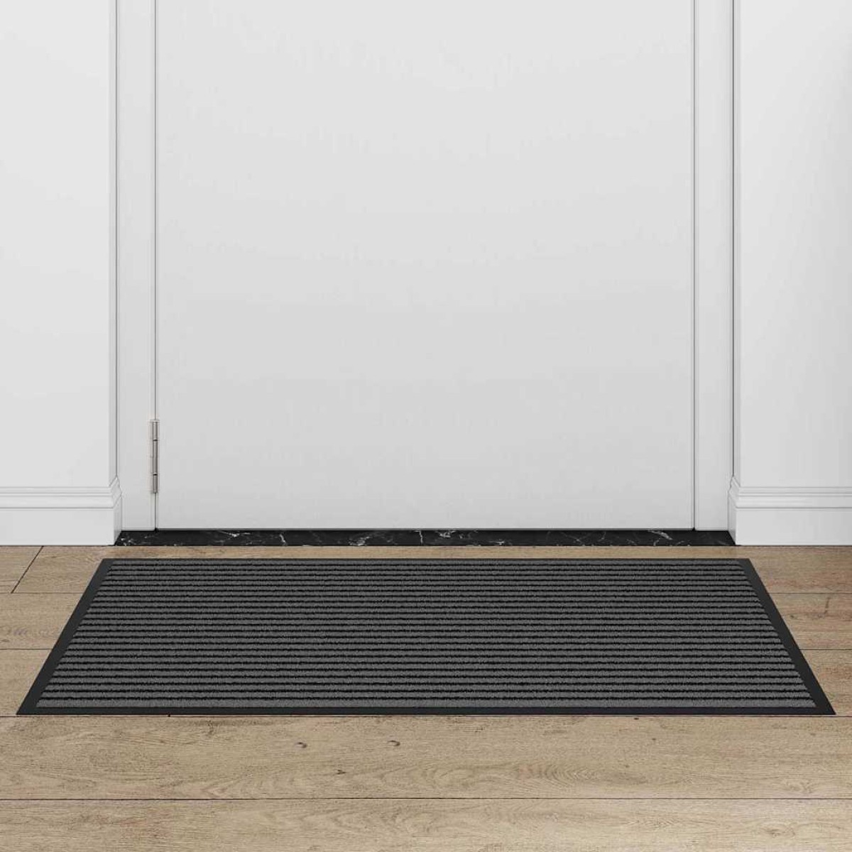 vidaXL Χαλάκι Εξώπορτας Μαύρο 60 x 90 cm Πολυπροπυλένιο