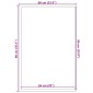 vidaXL Χαλάκι Εξώπορτας Μαύρο 60 x 90 cm Πολυπροπυλένιο