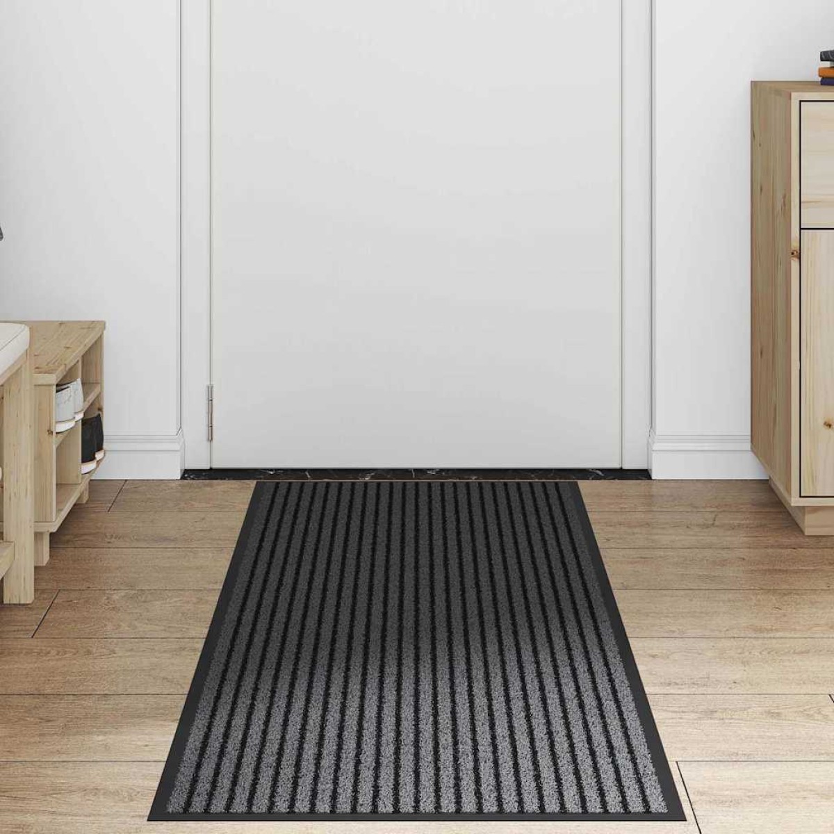 vidaXL Χαλάκι Εξώπορτας Μαύρο 60 x 180 cm Πολυπροπυλένιο