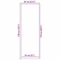 vidaXL Χαλάκι Εξώπορτας Μαύρο 60 x 180 cm Πολυπροπυλένιο