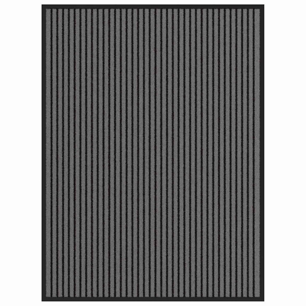 vidaXL Χαλάκι Εξώπορτας Μαύρο 80 x 120 cm Πολυπροπυλένιο