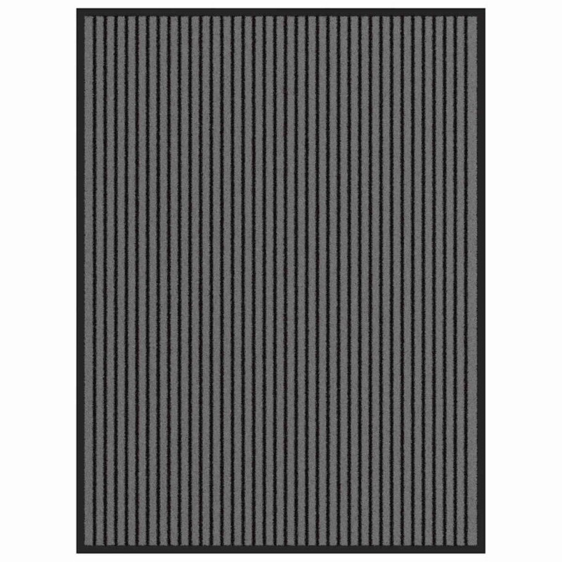 vidaXL Χαλάκι Εξώπορτας Μαύρο 80 x 120 cm Πολυπροπυλένιο