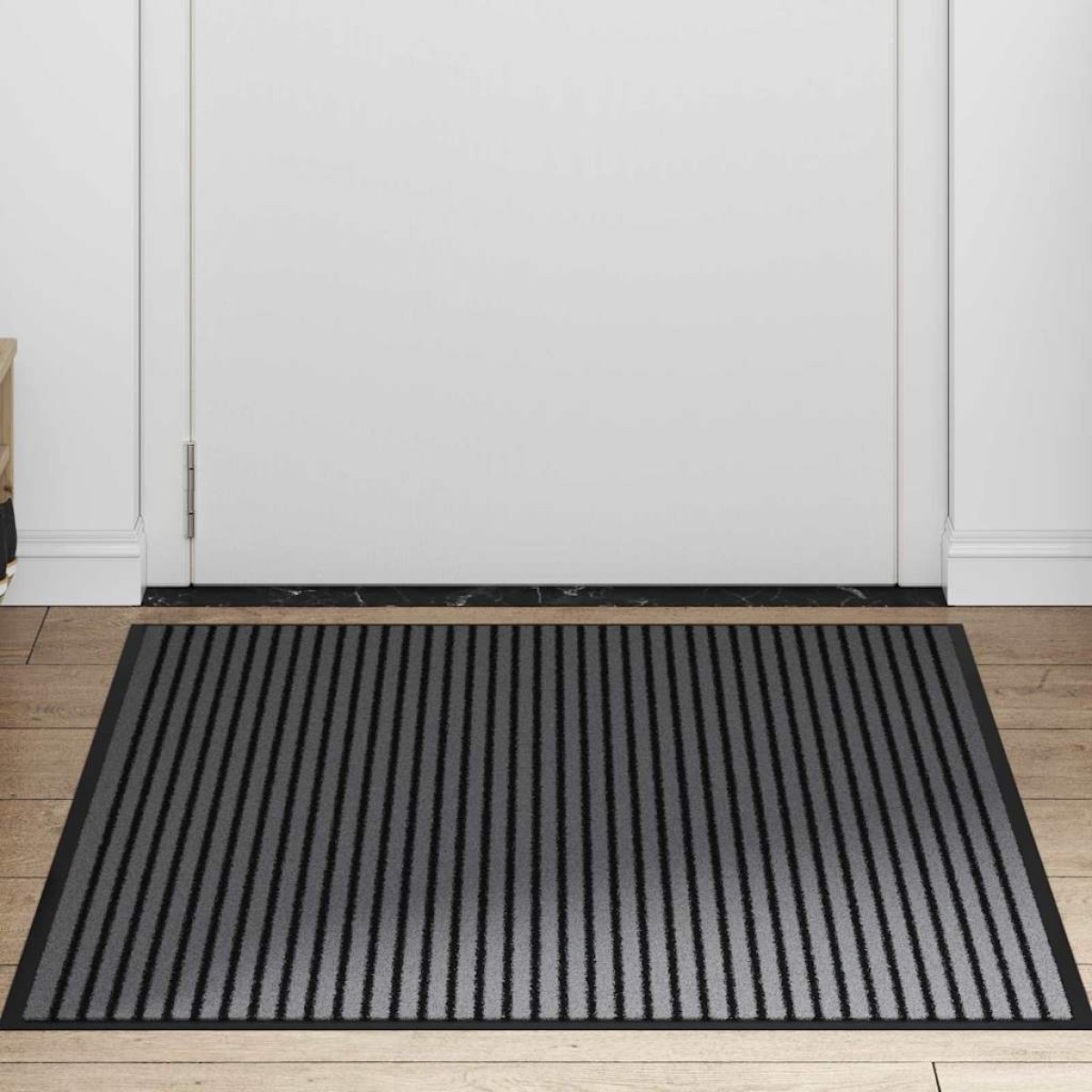 vidaXL Χαλάκι Εξώπορτας Μαύρο 80 x 120 cm Πολυπροπυλένιο