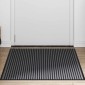 vidaXL Χαλάκι Εξώπορτας Μαύρο 80 x 120 cm Πολυπροπυλένιο