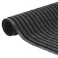 vidaXL Χαλάκι Εξώπορτας Μαύρο 80 x 120 cm Πολυπροπυλένιο