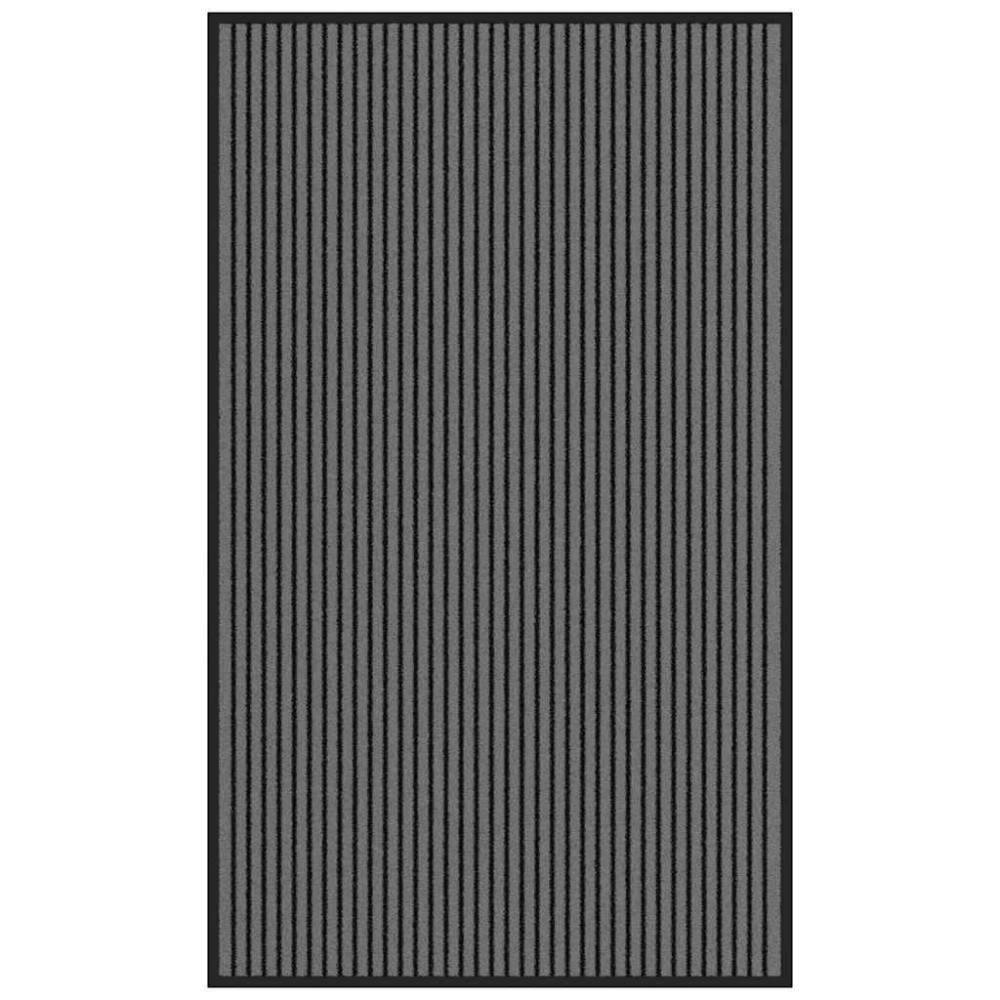 vidaXL Στρώμα πόρτας Ριγέ μαύρο και γκρι 90x150 cm