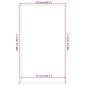 vidaXL Πατάκι Πόρτας Ανθρακί 115x200 εκ.