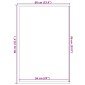 vidaXL Πατάκι Εισόδου Γκρι 60 x 90 εκ.