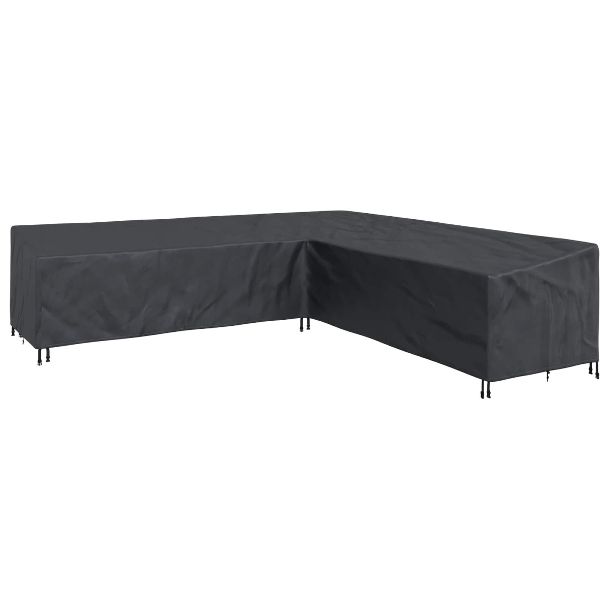 vidaXL Κάλυμμα επίπλων Μαύρο 300 x 300 x 80 εκ. Ύφασμα Oxford 210D