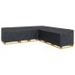 vidaXL Κάλυμμα επίπλων Μαύρο 325 x 325 x 80 εκ. Ύφασμα Oxford 210D