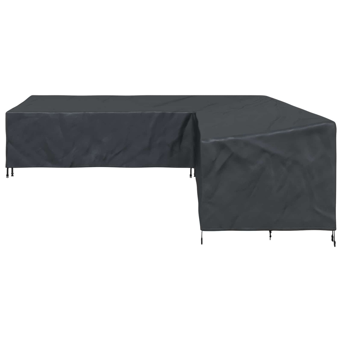 vidaXL Κάλυμμα επίπλων Μαύρο 325 x 325 x 80 εκ. Ύφασμα Oxford 210D