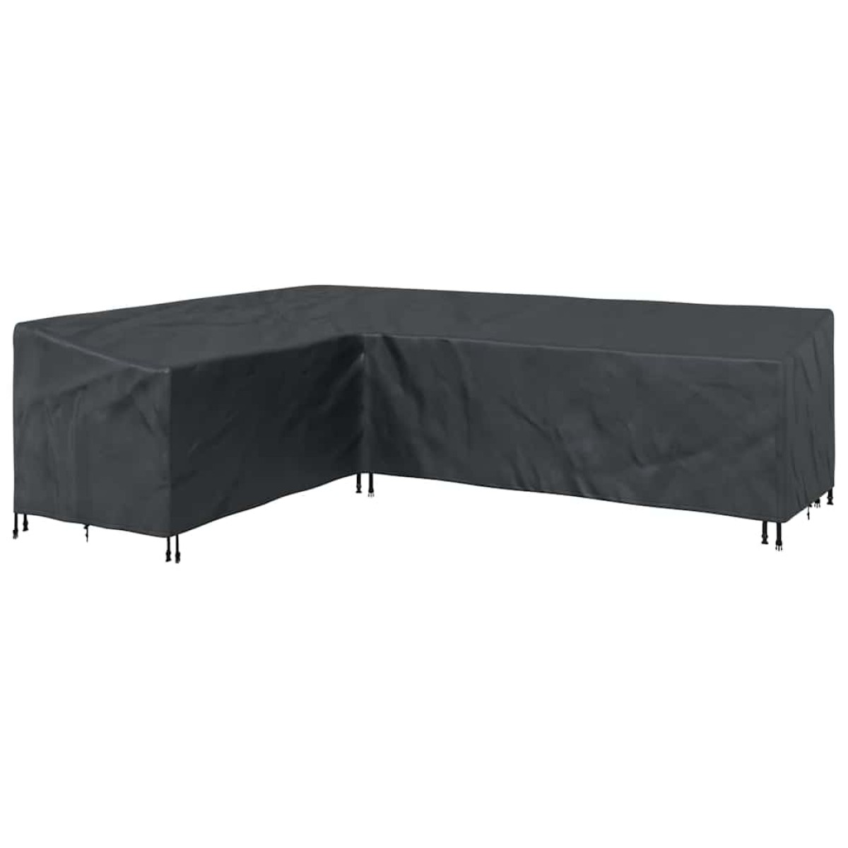 vidaXL Κάλυμμα επίπλων Μαύρο 286 x 222 x 80 εκ.