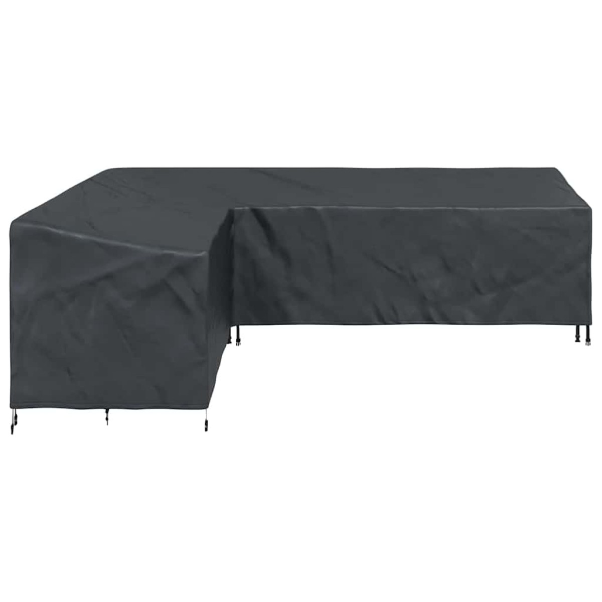 vidaXL Κάλυμμα επίπλων Μαύρο 286 x 222 x 80 εκ.
