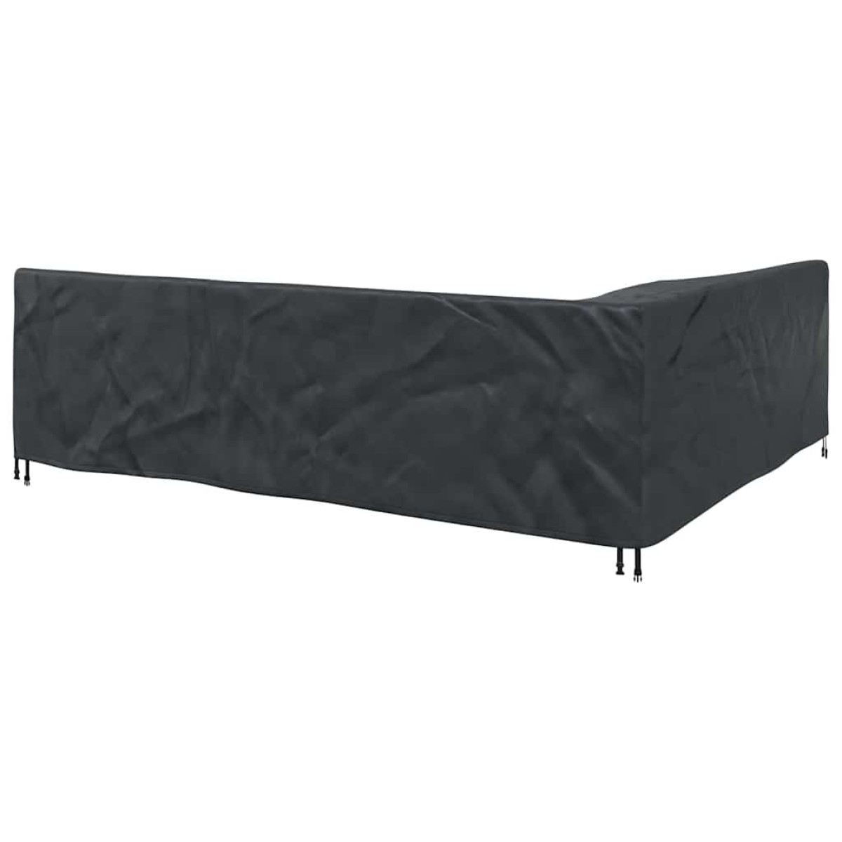 vidaXL Κάλυμμα επίπλων Μαύρο 286 x 222 x 80 εκ.