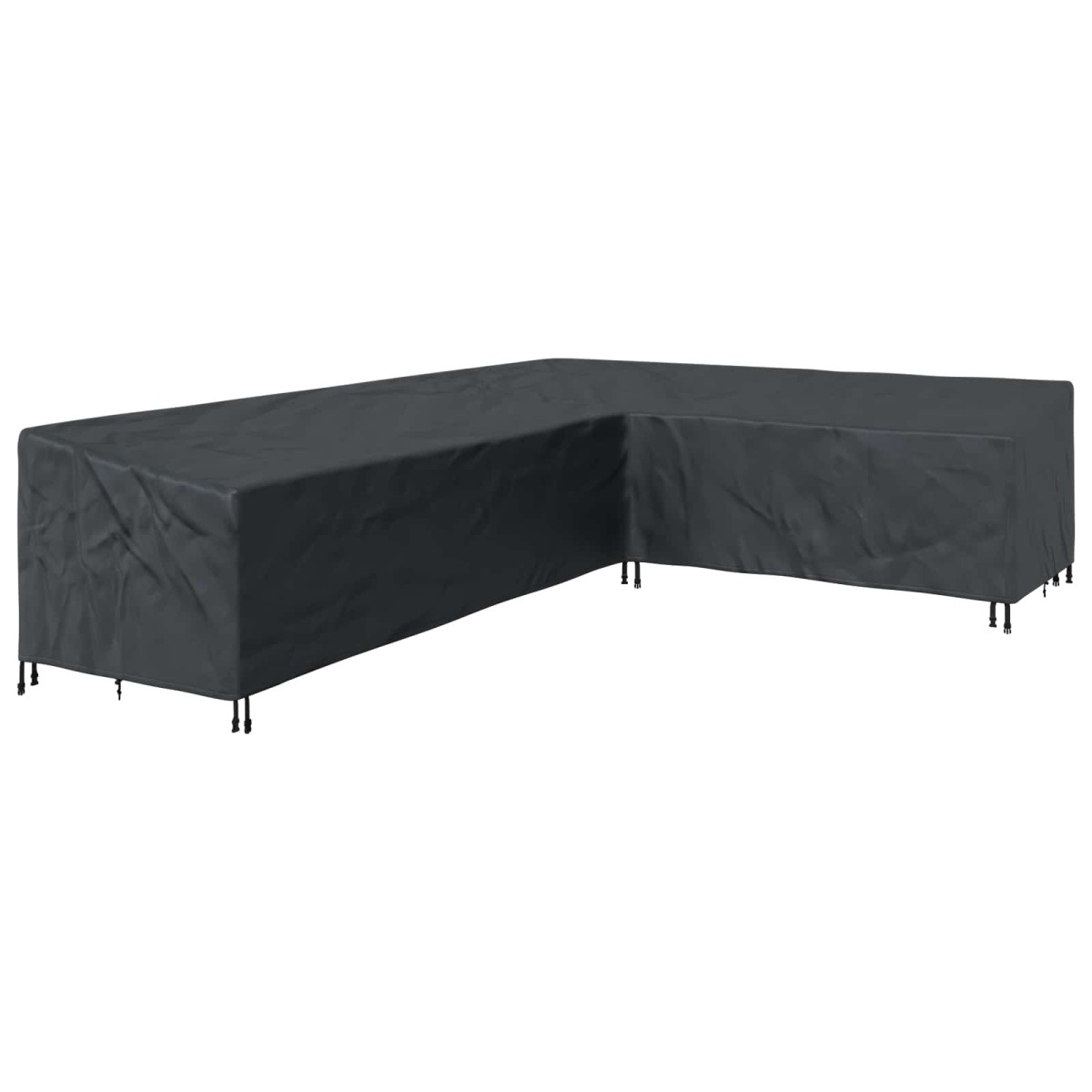 vidaXL Κάλυμμα επίπλων Μαύρο 355 x 275 x 80 εκ. Ύφασμα Oxford 420D