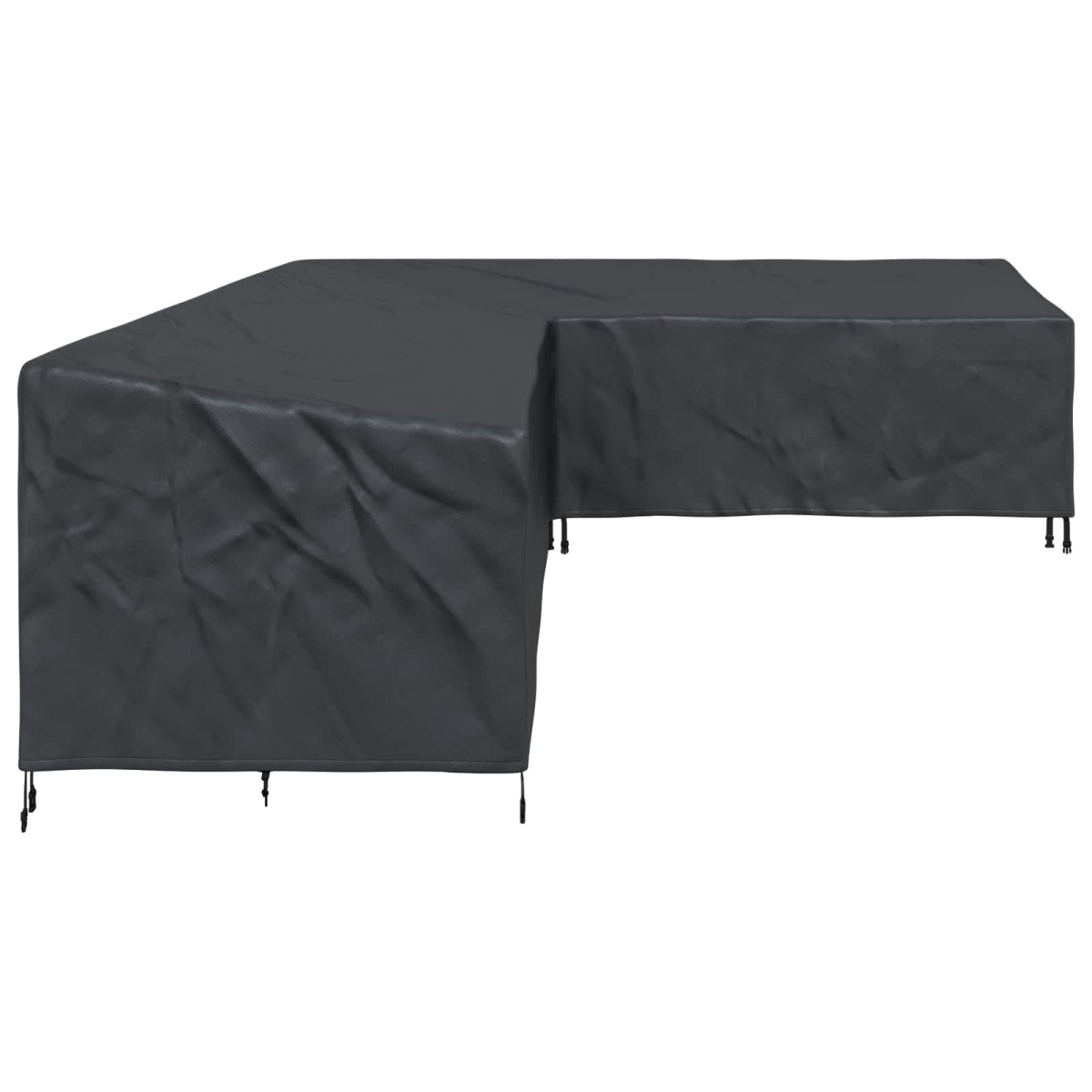vidaXL Κάλυμμα επίπλων Μαύρο 355 x 275 x 80 εκ. Ύφασμα Oxford 420D
