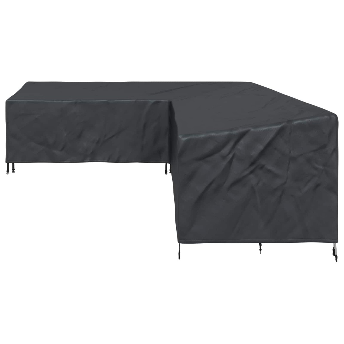 vidaXL Κάλυμμα επίπλων Μαύρο 355 x 275 x 80 εκ. Ύφασμα Oxford 210D
