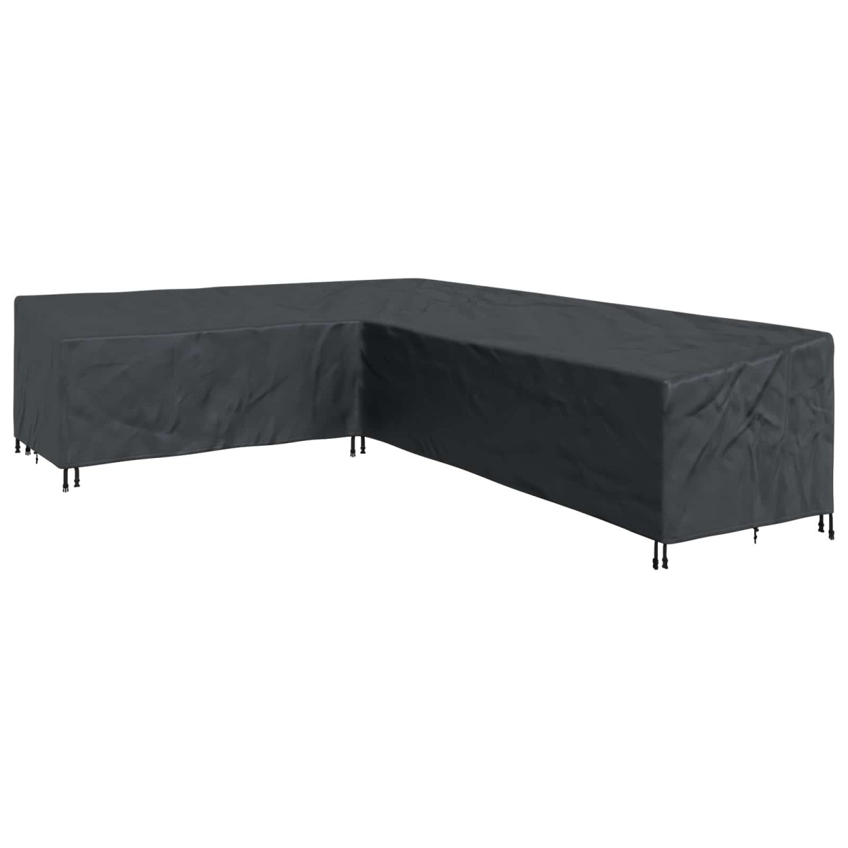 vidaXL Κάλυμμα επίπλων Μαύρο 355 x 275 x 80 εκ. Ύφασμα Oxford 420D